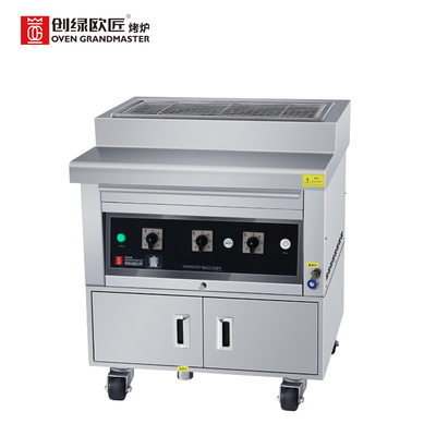 購入 Kebab商業Bbqのグリル380Vの無煙天燃ガスBbqのグリル online manufacture