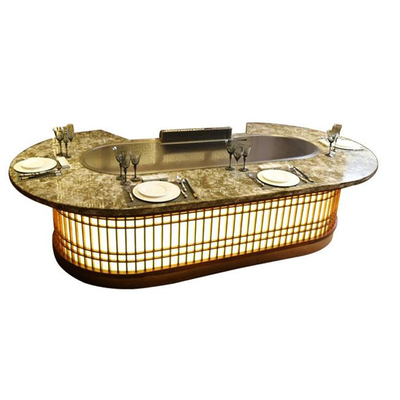 購入 10の座席熱い販売の台所装置楕円形BBQ Teppanyakiのグリル online manufacture