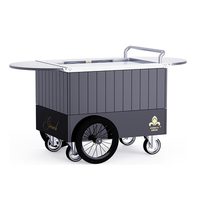 質  black Mobile Teppanyaki Grill  Durable for over 20 years Food grade board Hibachi Grill Table 工場