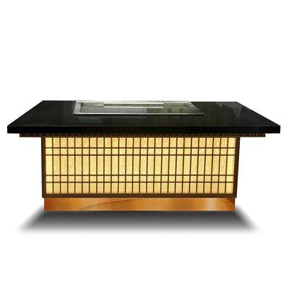 購入 Commercial Teppanyaki Grill Table 8000W Electric 20mm Alloy Steel オンライン製造
