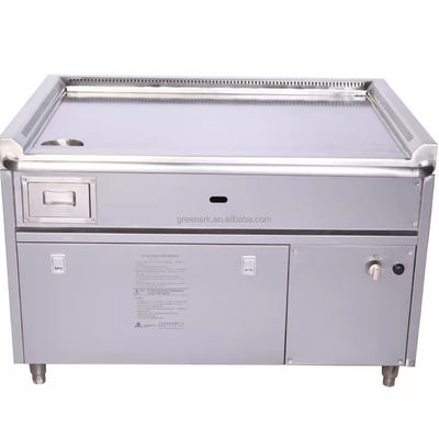 購入 Rectangular Teppanyaki Grill Table with 20mm Thick Heating Plate and 600x400mm Cook Area オンライン製造