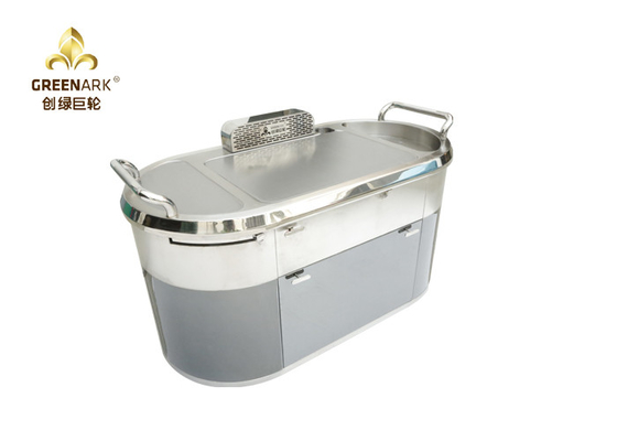 購入 浄化の楕円形の下の排気の移動式鉄板焼きのグリル LPG の天燃ガス Hibachi テーブル online manufacture
