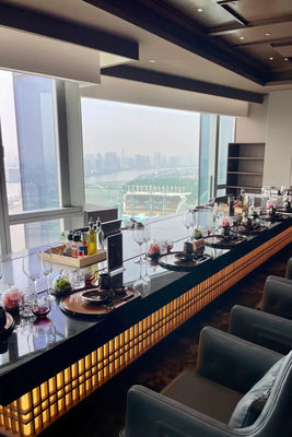 長方形の鉄板焼きテーブルグリル