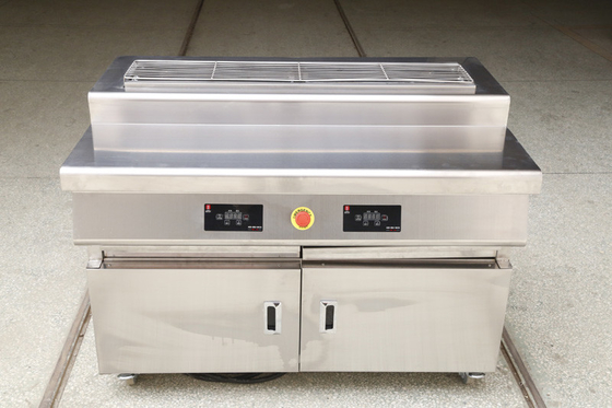 1.2mの長い電気管の暖房商業BbqのグリルのKebabのステーキの貝は煙を焼かない