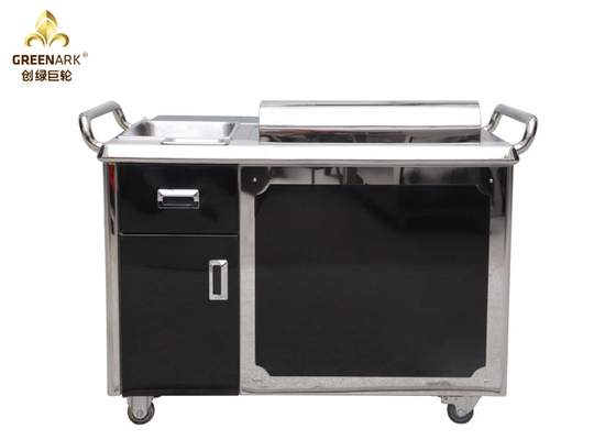 装置/レストランの電気Teppanyakiの版を調理する黒い日本の1200mm Teppanyakiのグリル