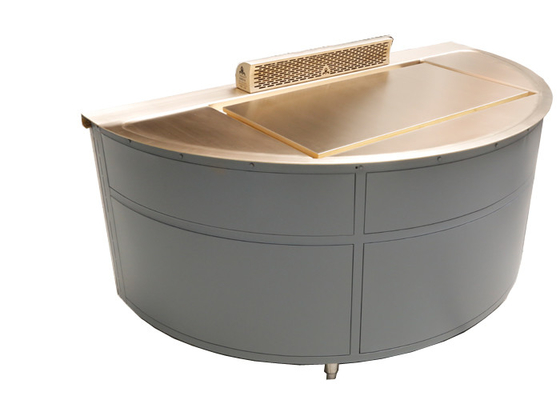 Teppanyakiの電気グリルCooktopは半屋外のバーベキューのための形を一周する