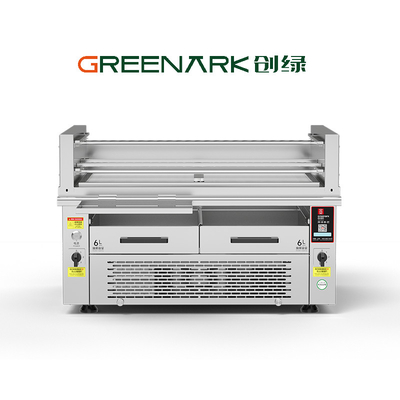 800℃の業務用BBQグリル、デュアルゾーン焼成