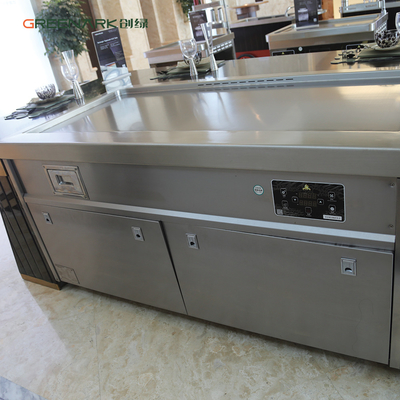 中国工場からのCE ISO認証付き20mm鉄板焼きグリルテーブル