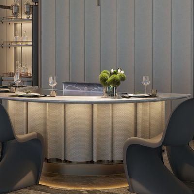 Customized Teppanyaki Grill Table with 1300x1000x800/1700x1000x800 Size 7/8 Seats and 600*440mm Heating Area