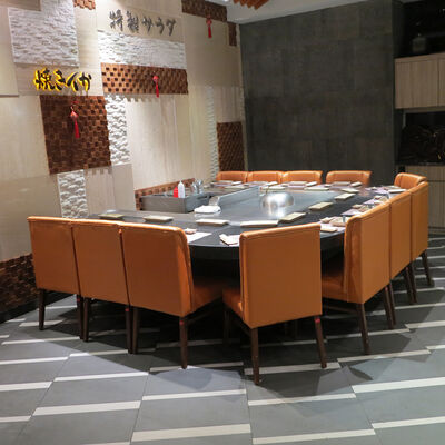 業務用厨房アーチ型電気鉄板焼きテーブル鉄板焼きグリル