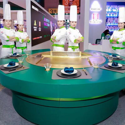 台所装置のたる製造人のTeppanyakiのグリルのテーブルのHibachiの商業グリル