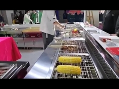 6.6kw ステンレス鋼 電動バーベキューグリル レストラン用 無煙