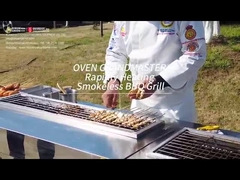 Kebabを焼くための無煙電気BBQのグリル